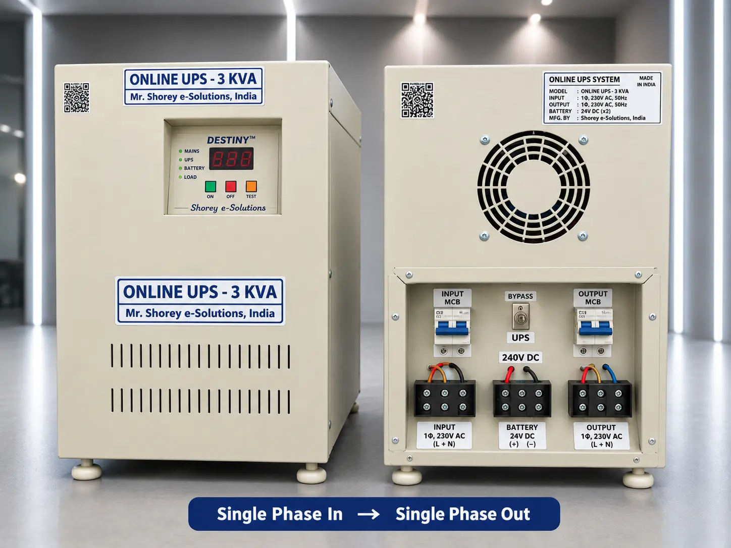 Single Phase Online UPS Manufacturer